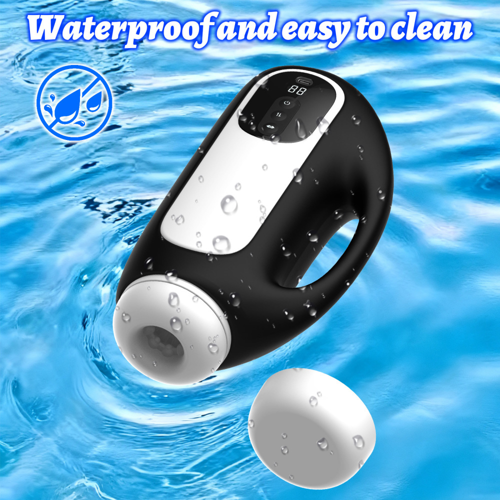 Male Masturbaters Automatic Handsfree Rotating Cup Thrusting Stroker Lubricants