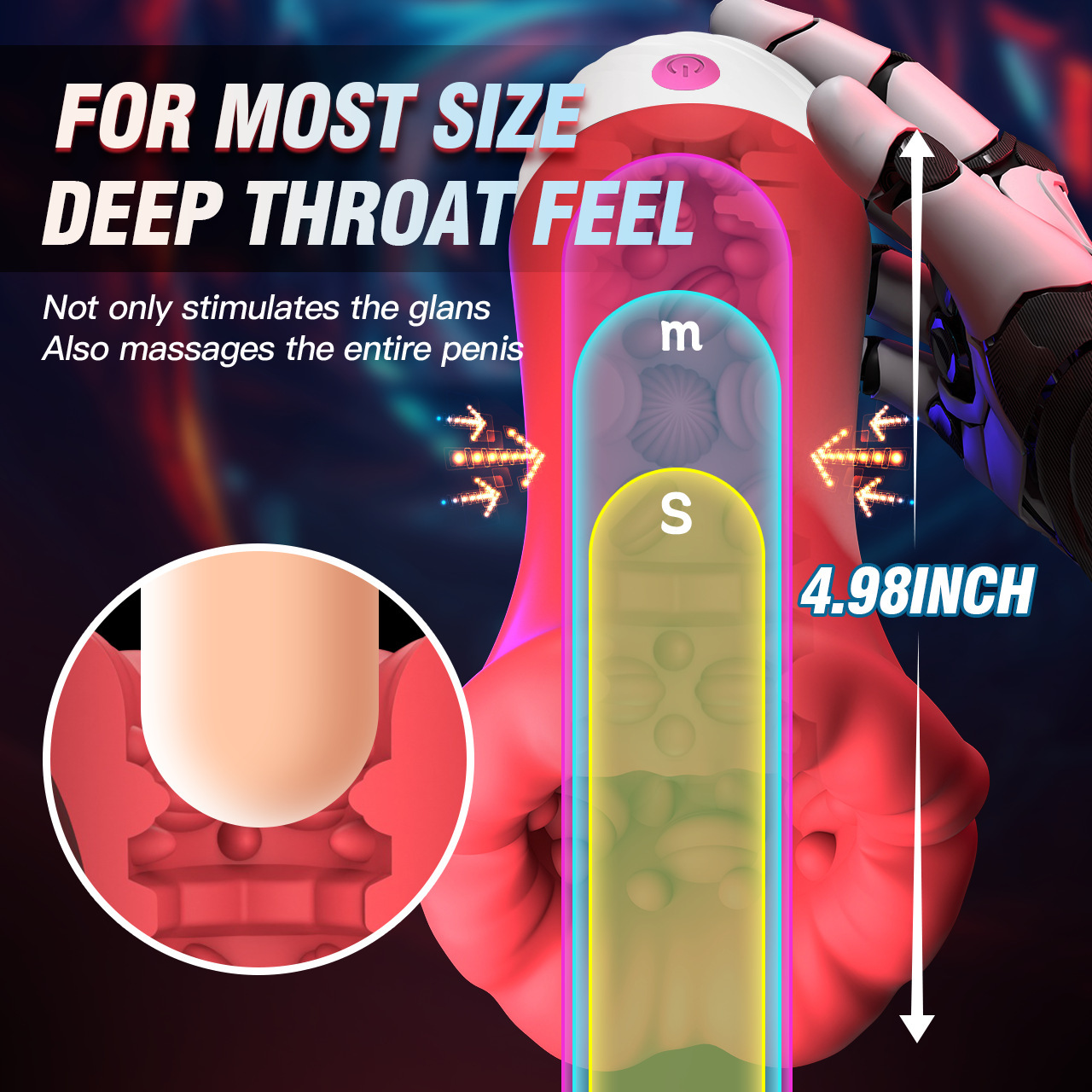 Automatic Handsfree Male Masturbater Heating Sucking Cup Stroker Pussy Lubricant