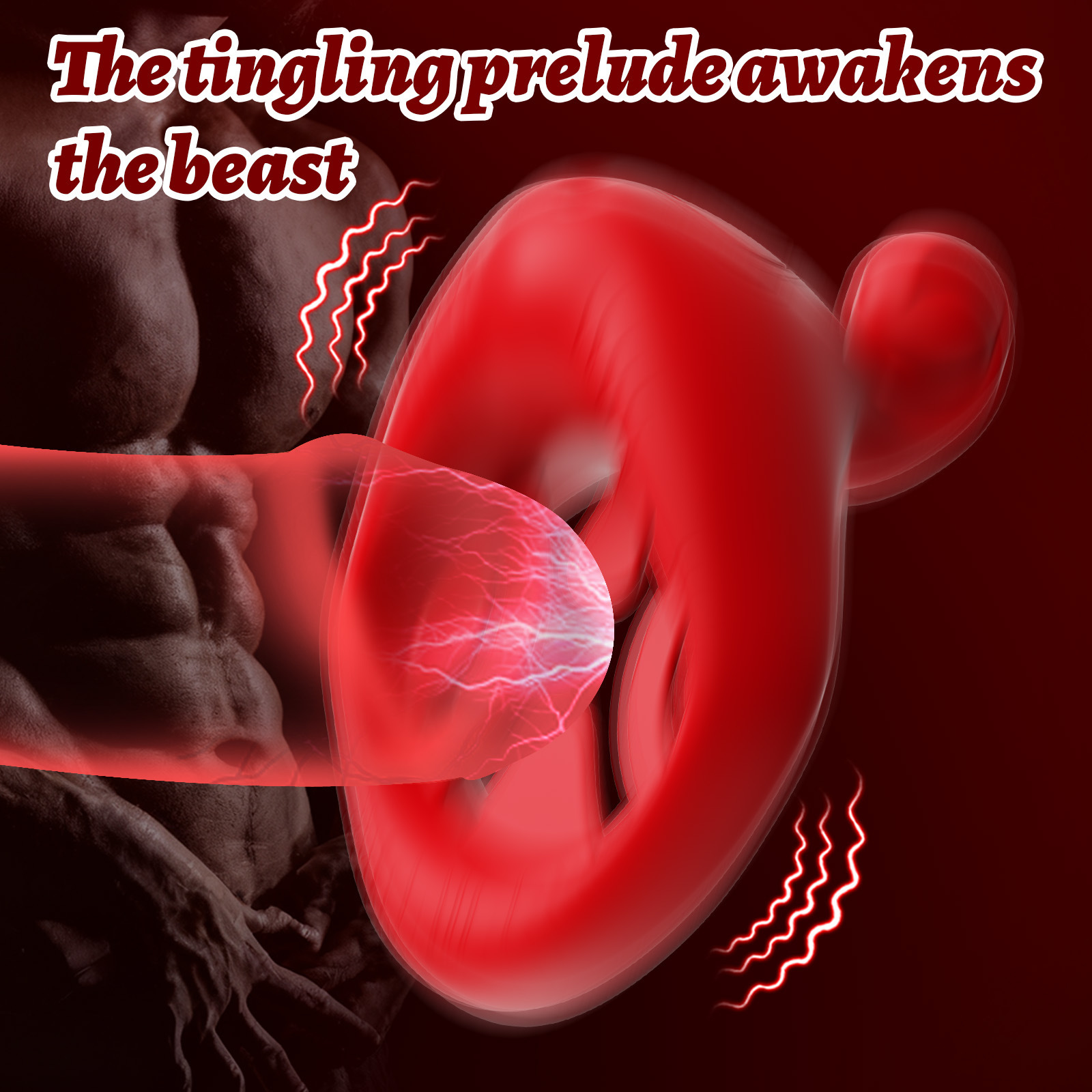 Vibrating Cock Ring Adult Sex Toys with Rose Clitoral Testicles Vibrator Couples