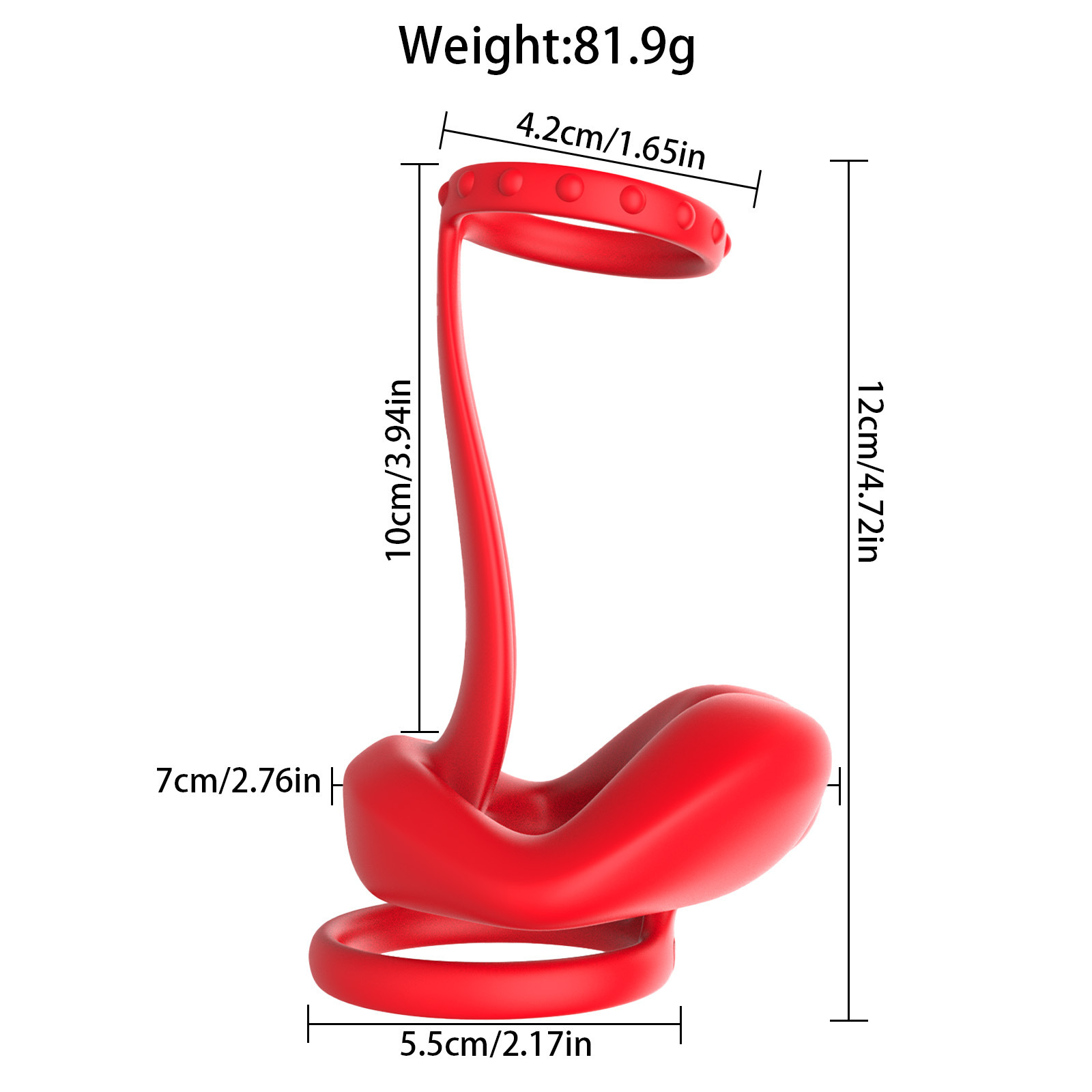 Penis Cock Ring Vibrating Testicle Stimulator Prostate Massager Sex Toys for Men
