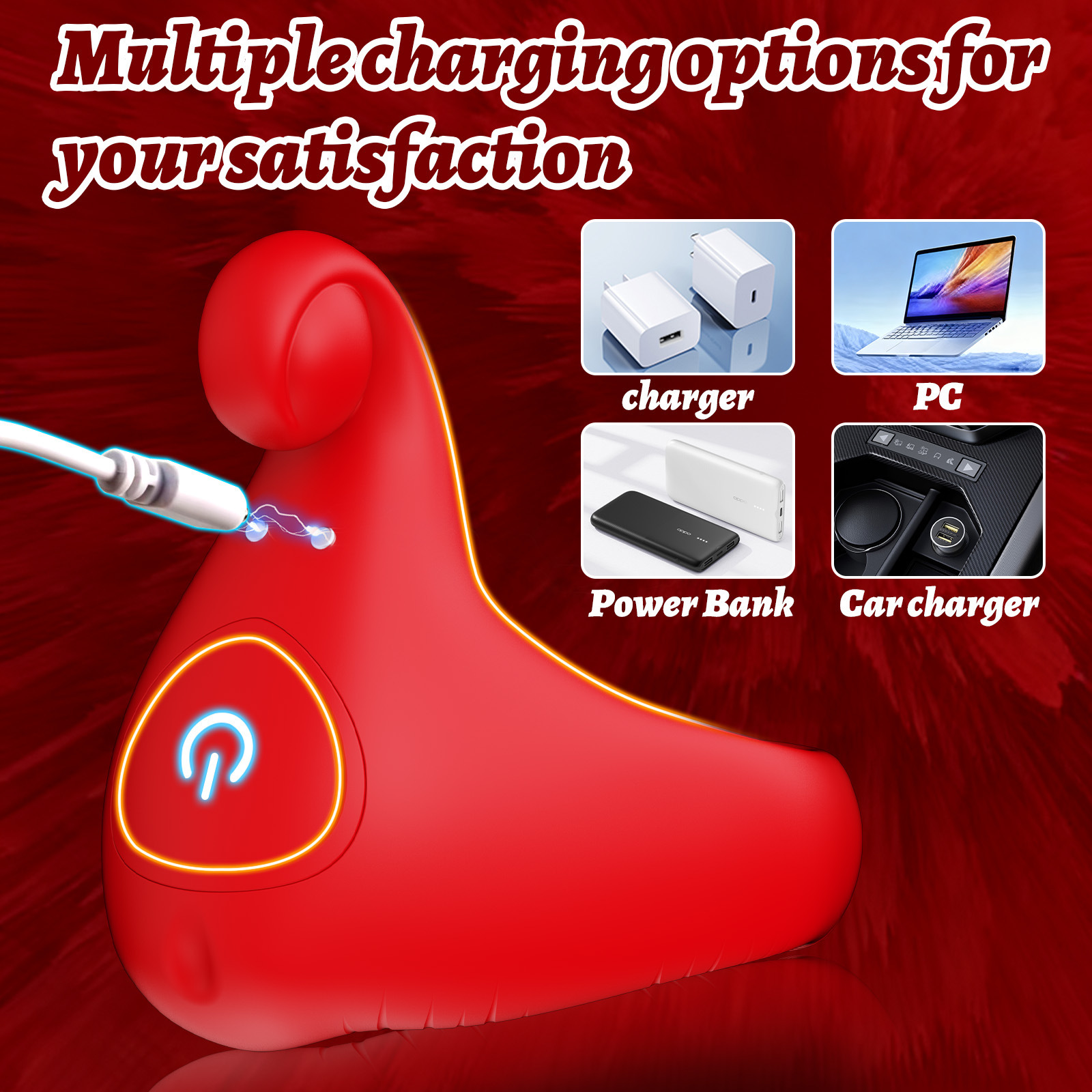 Vibrating Cock Ring Adult Sex Toys with Rose Clitoral Testicles Vibrator Couples
