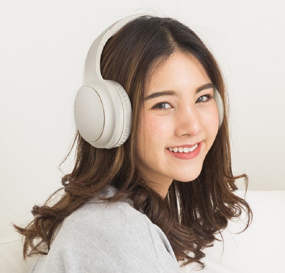 Head Mounted Wireless Bluetooth Earphones with ANC Active Noise Cancellation and ENC Call Function, Foldable Head Mounted Earphones Suitable for School Travel and Work