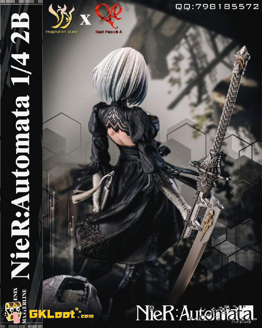 Pre-Order] Imagination & Red Peach A Studio 1/4 NieR:Automata 2B  Statue,Imagination & Red Peach A Studio