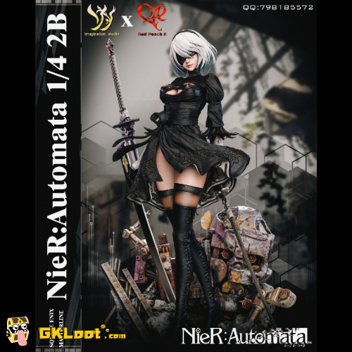 YY RED A PEACH 1/4スケール　NieR フィギュア Imagination & Red Peach A Studio 1/4 NieR:Automata 2B Statue