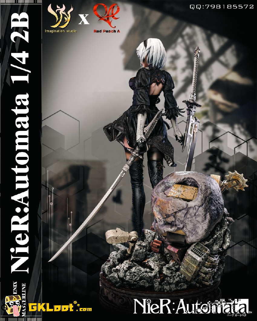Imagination & Red Peach A Studio 1/4 NieR:Automata 2B Statue