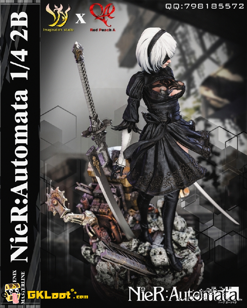Imagination & Red Peach A Studio 1/4 NieR:Automata 2B Statue