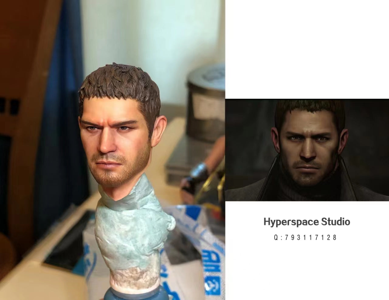 Hyperspace Studio 16 Resident Evil Chris Redfield Statue | GKLoot.com