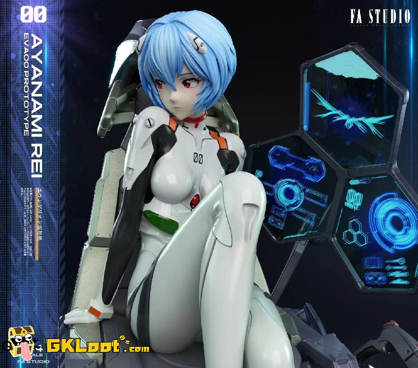 Fallen Angel Studio 1/4 Neon Genesis Evangelion Ayanami Rei & Eva-00  Prototype Statue,Fallen Angel Studio