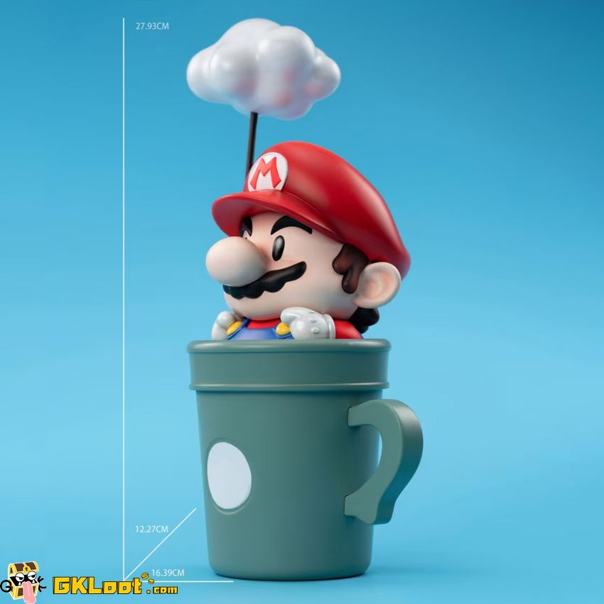 Ocean Studio Super Mario Mario Cup Statue