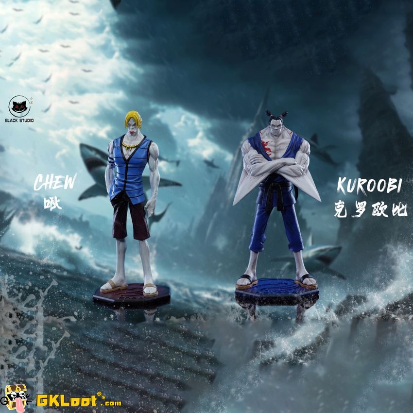 Black Studio One Piece Kuroobi & Chew Statue