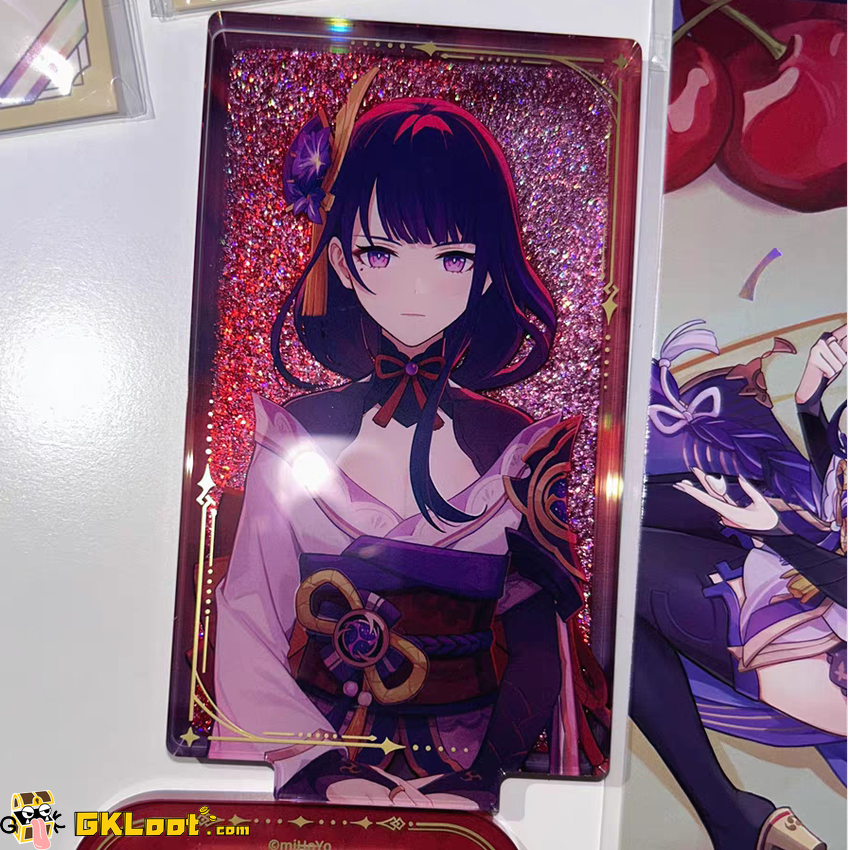 [Coming Soon] Genshin Impact Raiden Shogun Flowing Sand Acrylic Display Card