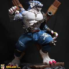 Shibadon Studio 1/6 Digimon Garurumon Statue | GKLoot.com