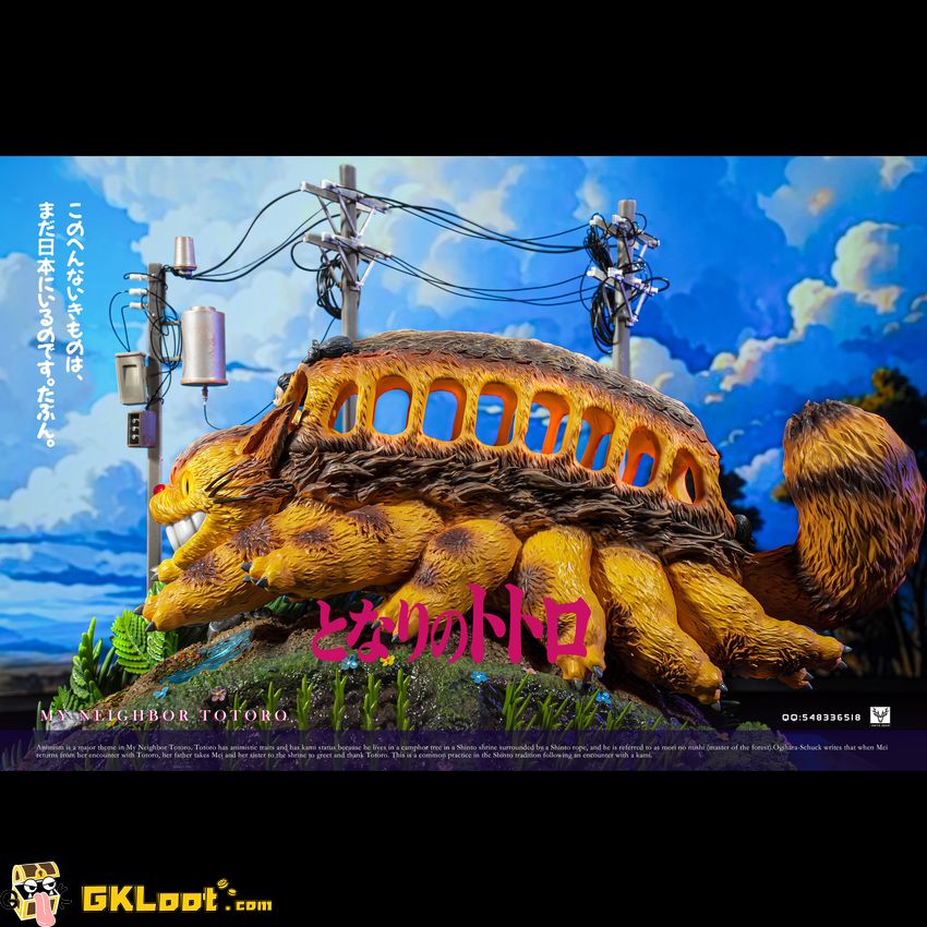 White Deer Studio My Neighbor Totoro Kitten Bus Statue