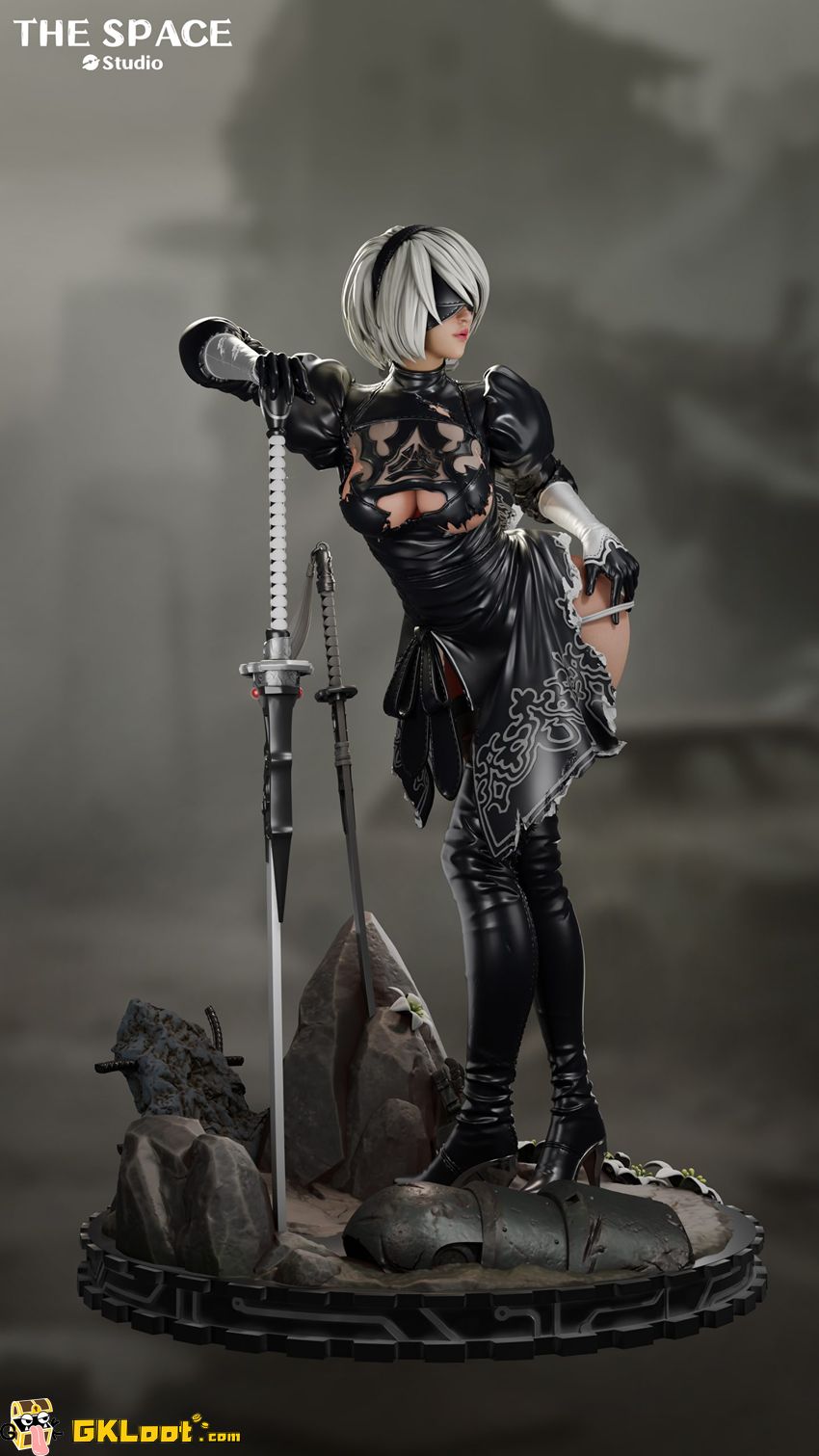 ヒトガタ No.2 オブジェ The Space Studio NieR:Automata YoRHa No. 2 Type B Statue | GKLoot.com