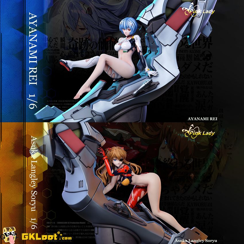 Pink Lady Studio 1/6 Asuka Langley Soryu & Ayanami Rei Statue