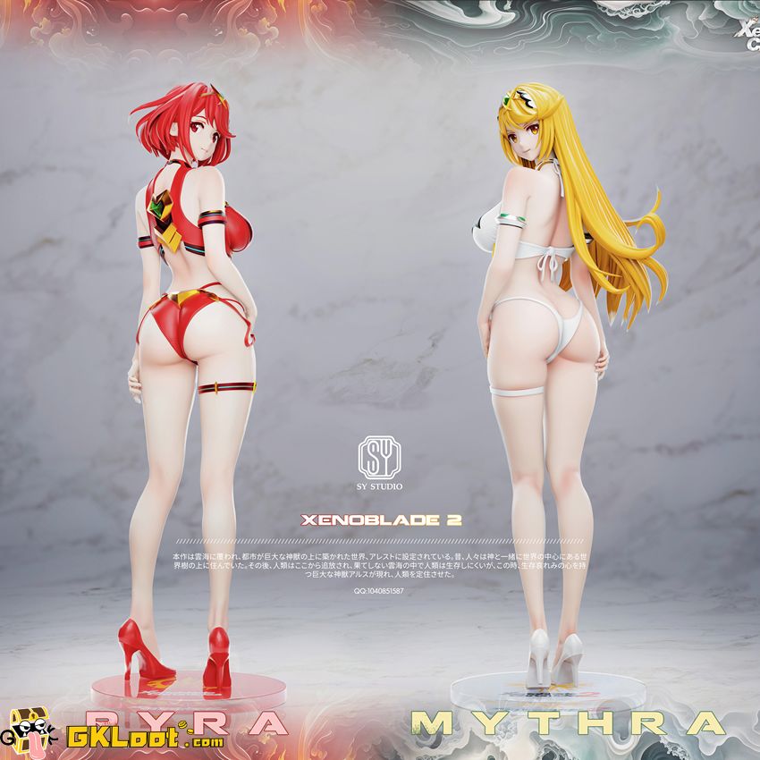 SY Studio 1/6 Xenoblade Chronicles Pyra & Mythra Statue
