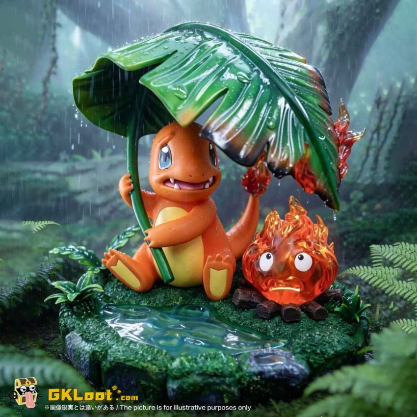[Pre-Order] Long Miao Studio Pokémon & Howl's Moving Castle Charmander & Calcifer Statue