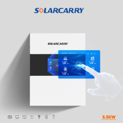 NEW 5.5KW Full touch buttons Visualization  three-phase  single phase Hybrid inverter