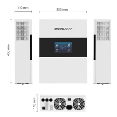 NEW 5.5KW Full touch buttons Visualization  three-phase  single phase Hybrid inverter