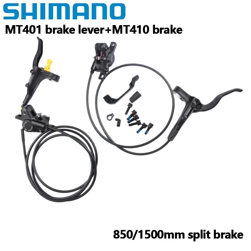 Shimano MT400 MT501 Brake 2 Pistons MTB Hydraulic Disc Brake Left Front Right Rear 850MM 800MM 1450MM Split Brake Lever Original
