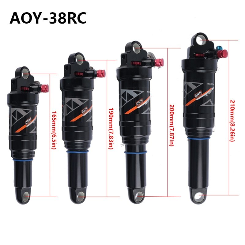 New DNM AOY-38RC AOY-36RC Mountain Bike Bicycle MTB Air Rear Shock With Lockout 165 190 200 210mm