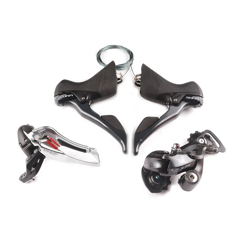 Shimano R3000 9 speed ROAD Bike Rear Derailleur Long Cage GS shifter + Front Rear + Derailleur