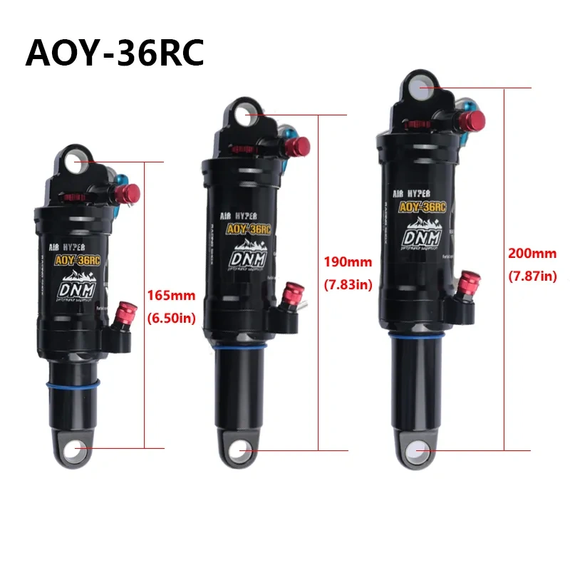 New DNM AOY-38RC AOY-36RC Mountain Bike Bicycle MTB Air Rear Shock With Lockout 165 190 200 210mm