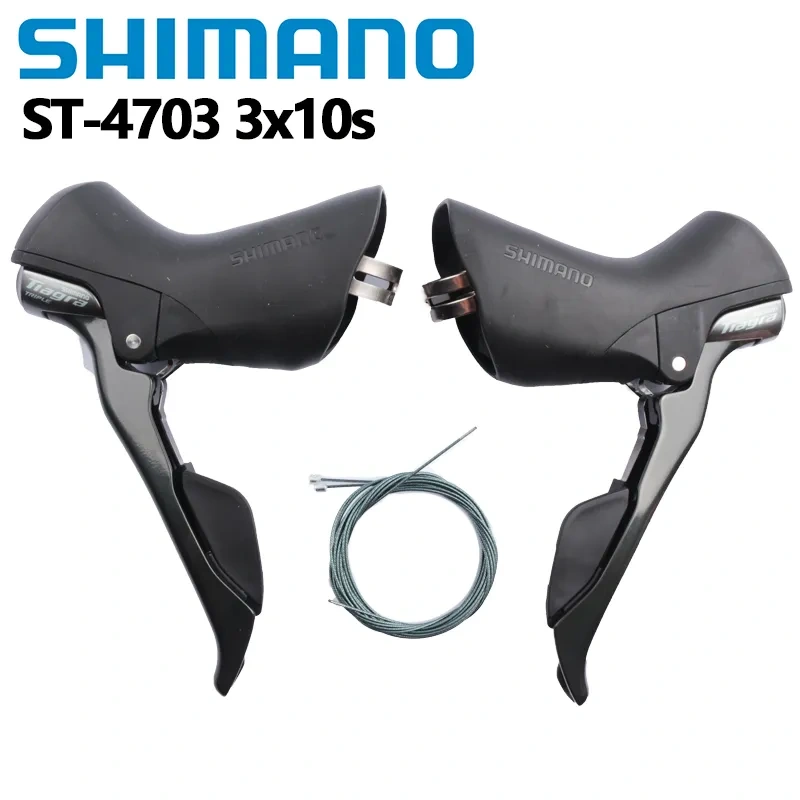 Shimano TIAGRA ST 4700 4703 Black Dual Control Lever 2x10 Speed 3X10 Speed Derailleur Road Bicycle Bike Shifter 20s 30s