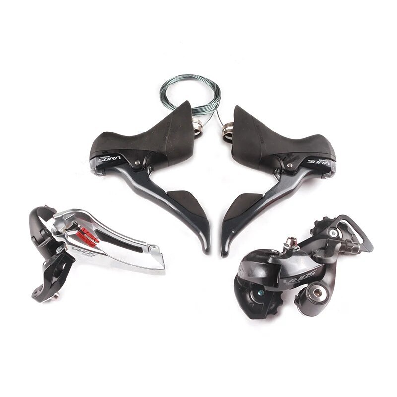 Shimano R3000 9 speed ROAD Bike Rear Derailleur Long Cage GS shifter + Front Rear + Derailleur