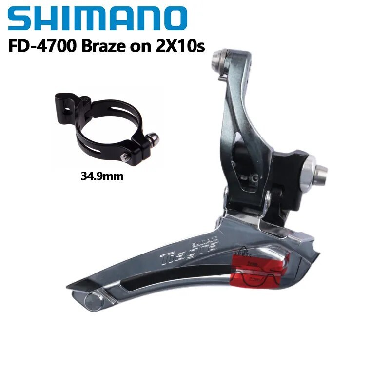 Shimano Tiagra 4700 Front Derailleur 2x10 Speed Double Braze-On Front Derailleur