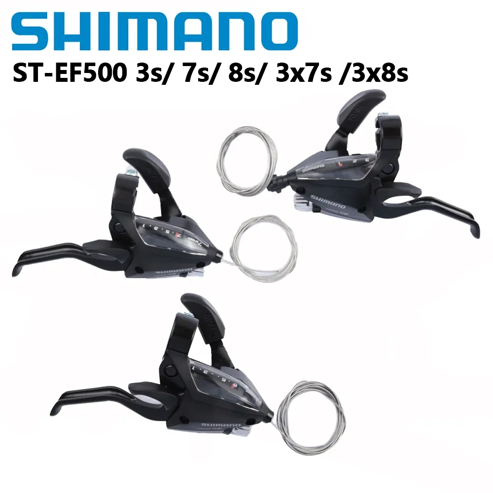Shimano ST-EF500 Shifter 3s 7s 8s EZ FIRE PLUS Brake Lever 21speed 24speed With Window MTB Mountain Bike Cycling Part