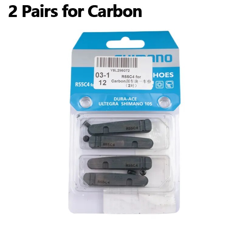 Shimano Road Brake Shoes Dura-Ace Ultegra 105 Pads Inserts R55C4 R55C4+1 R55C4-A Retail