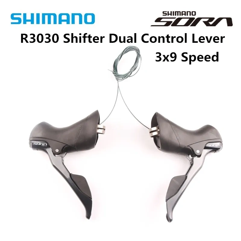 SHIMANO SORA ST R3000 R3030 Dual Control Lever 2x9 3x9 Speed ST R3000 Derailleur Road BIKE R3000 Shifter 18 speed