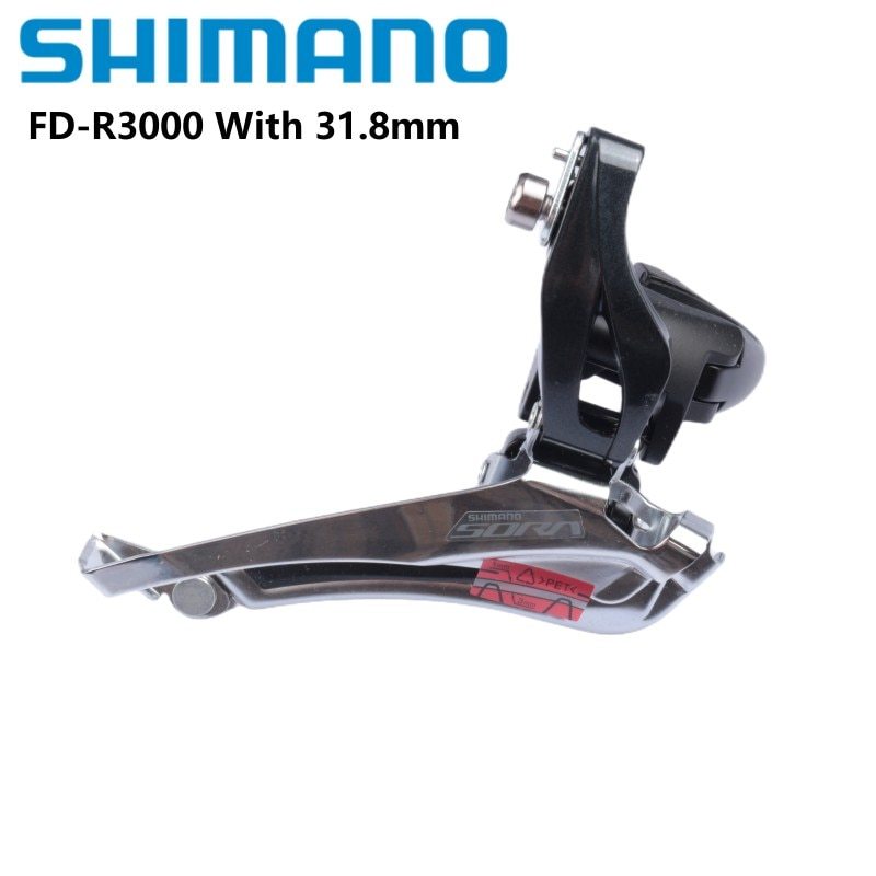 SHIMANO SORA FD R3000 Front Derailleur Brazed On 31.8mm 34.9mm Clamp 2x9 Speed Road Bike Bicycle Accessories