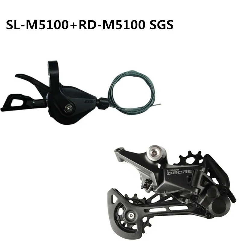 SHIMANO DEORE M5100 XT M8000 SLX M7000 11S Rear Derailleur Shifter Lever Mini Groupset MTB Mountain Bike Transmission Derailleur