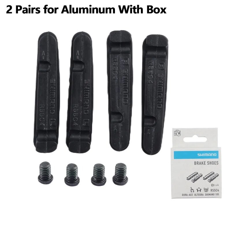Shimano Road Brake Shoes Dura-Ace Ultegra 105 Pads Inserts R55C4 R55C4+1 R55C4-A Retail