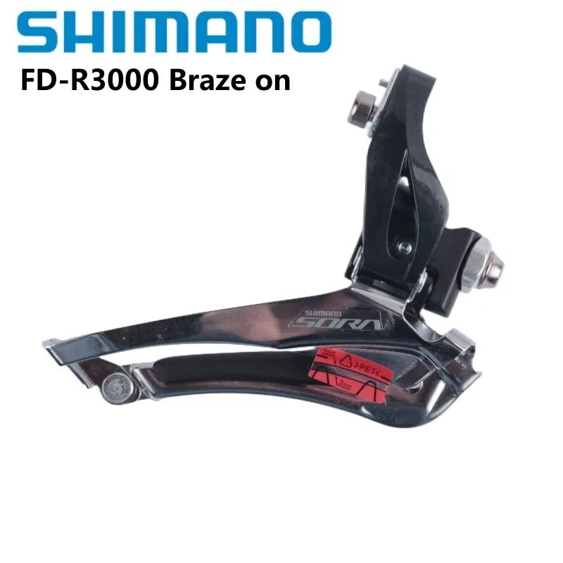 SHIMANO SORA FD R3000 Front Derailleur Brazed On 31.8mm 34.9mm Clamp 2x9 Speed Road Bike Bicycle Accessories