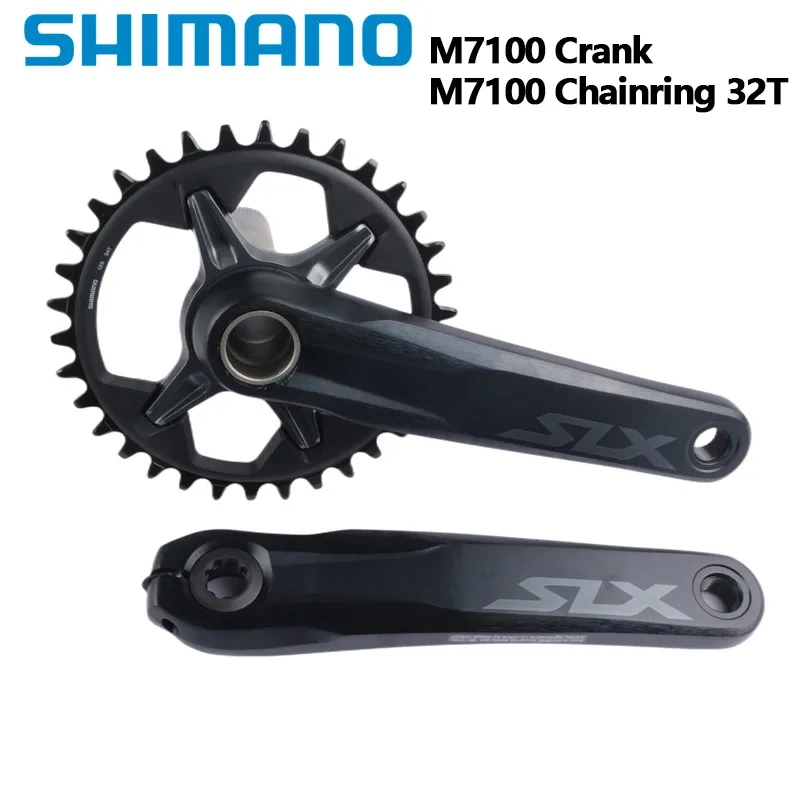 SHIMANO SLX M7100 M7120 Crankset 12S MTB Bike 170mm 175mm Chainwheel M8100 30T 32T 34T 36-26T BB MT801 BSA PA M7100 Crankset