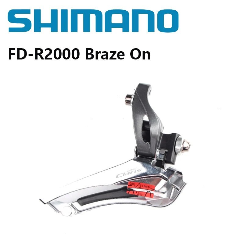 Shimano Claris R2000 Front Derailleur Road Bike Bicycle 2x8 Speed Braze on / Clamp 31.8mm Clamp 34.9mm Include 31.8 Adapter