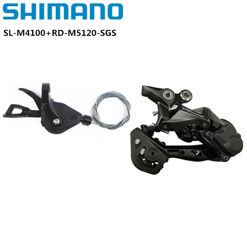 Shimano Deore M4100 Mini Groupset 2x10v/11v Shifter Lever  RD-M4120 M5120 Long Cage Rear Derailleur For 10s Mountain Bike Set