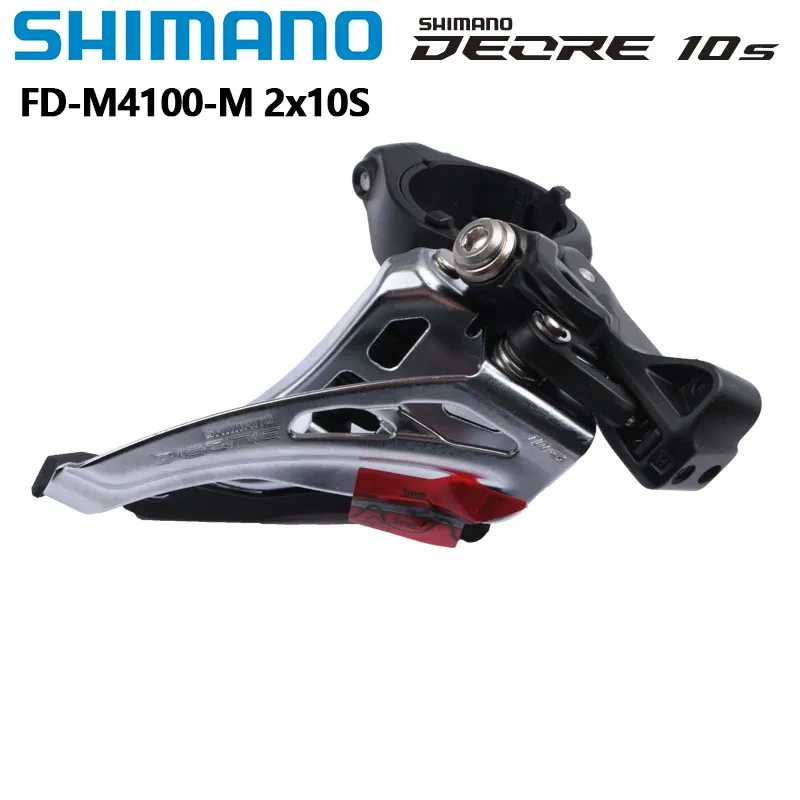 Shimano Deore FD-M4100-M M617-D FD-M6020-D 31.8/34.9mm Clamp Front Derailleur MTB Mountain Bike Bracket 2x10 Speed Cycling Parts