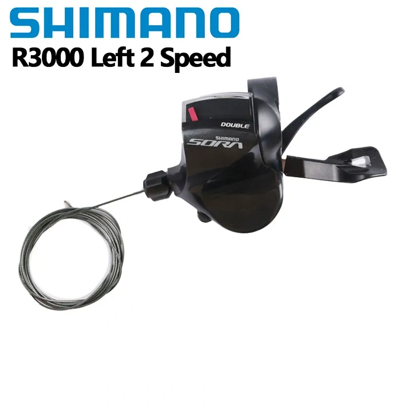 Shimano SORA R3000 Flat Bar Shifter Lever 9 Speed Road Bike Parts 2S 9S Release SL-R3000 Shifters Triggle One PCS With  Cable