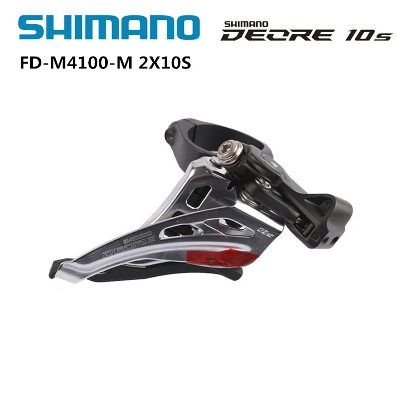 Shimano Deore FD-M4100-M M617-D FD-M6020-D 31.8/34.9mm Clamp Front Derailleur MTB Mountain Bike Bracket 2x10 Speed Cycling Parts