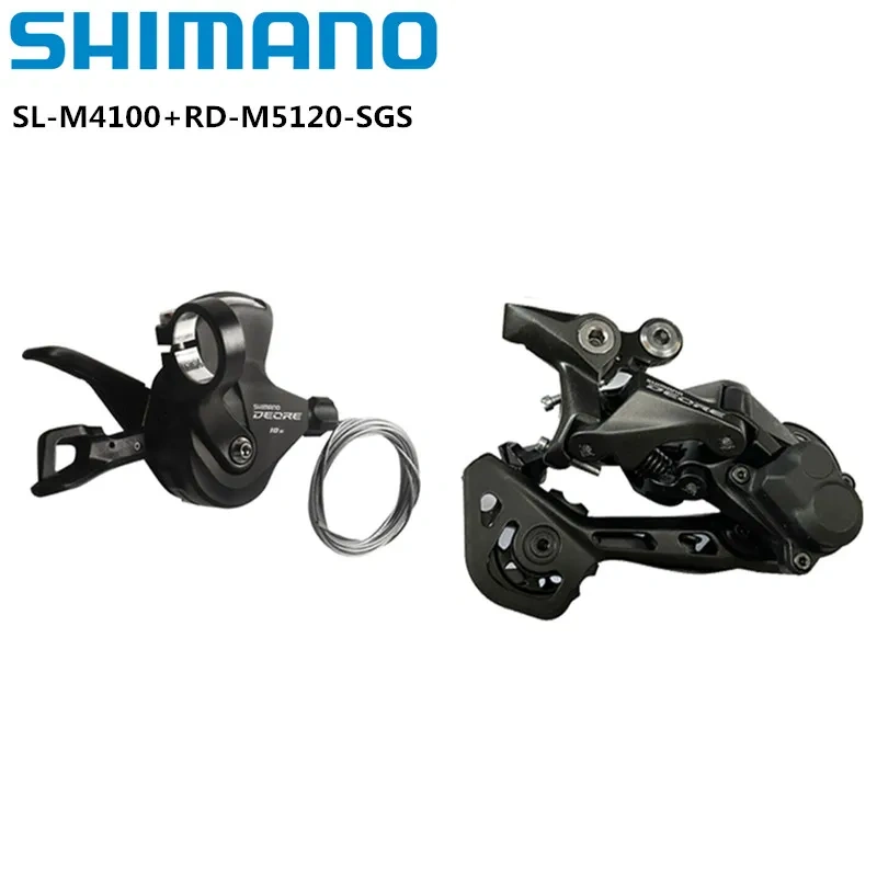 Shimano Deore M4100 Mini Groupset 2x10v/11v Shifter Lever  RD-M4120 M5120 Long Cage Rear Derailleur For 10s Mountain Bike Set