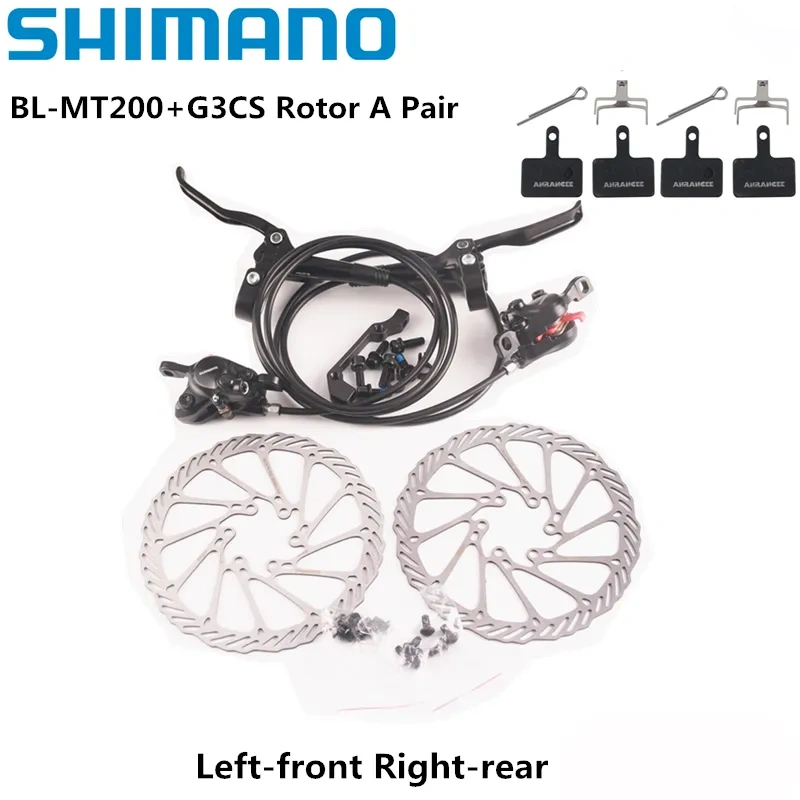 Shimano MT200 Brake BL BR MTB E-bike Hydraulic Disc Brake Bicycle Electric Bike Brake Left Front Right Rear Brake