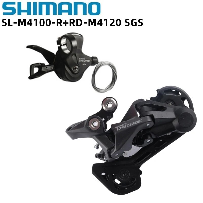 Shimano Deore M4100 Mini Groupset 2x10v/11v Shifter Lever  RD-M4120 M5120 Long Cage Rear Derailleur For 10s Mountain Bike Set