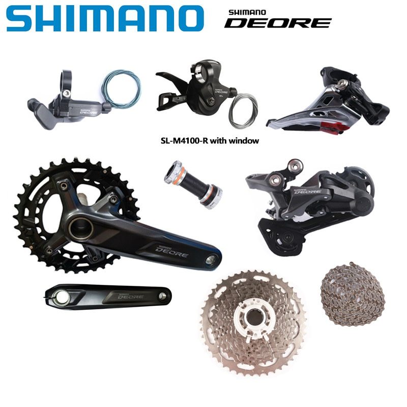 Shimano M4100 2x10s MTB Grouspet 170MM/175MM 36-26T Crank M4100 M5100 Shifter 10Speed HG54 Chain BB52 Bicycle Set