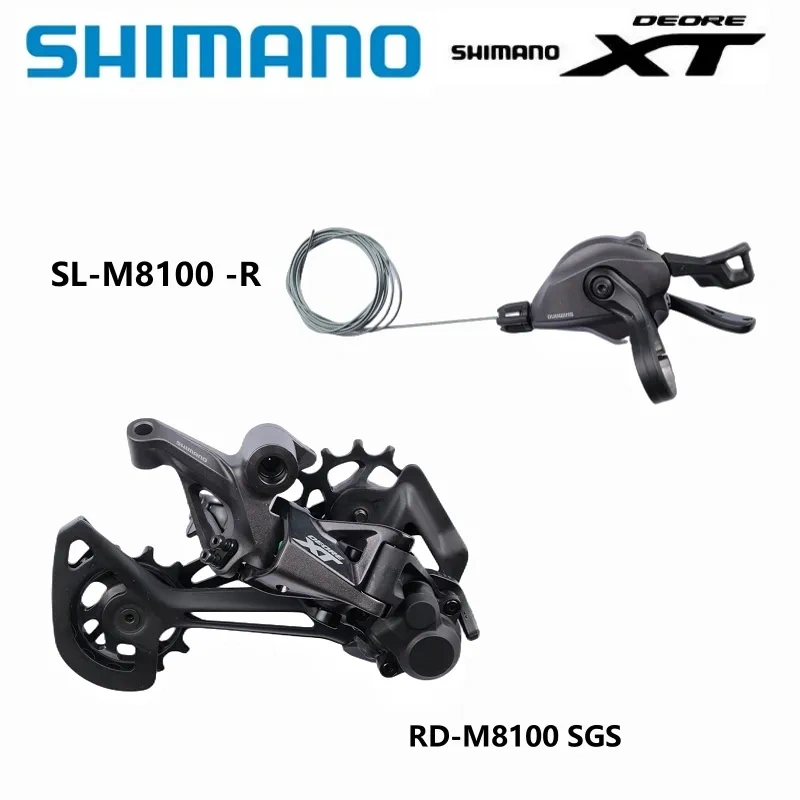SHIMANO XT SL-M8100 Right RD-M8100 GS/M8100 SGS/M8120 SGS 12 Speed Shifter Rear Derailleur Original For MTB Riding Parts