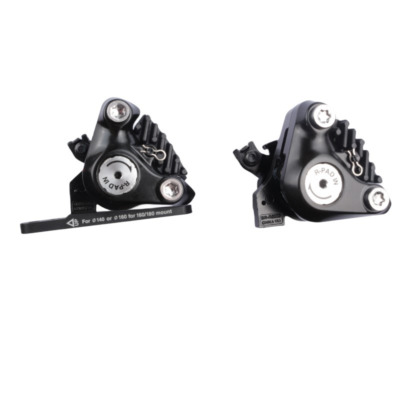 Shimano RS305 Brake Flat Mount Front Side Rear One Pair Mechanical Disc Brake For Road Bicycle Bike BR-RS305 Rear Caliper Black
