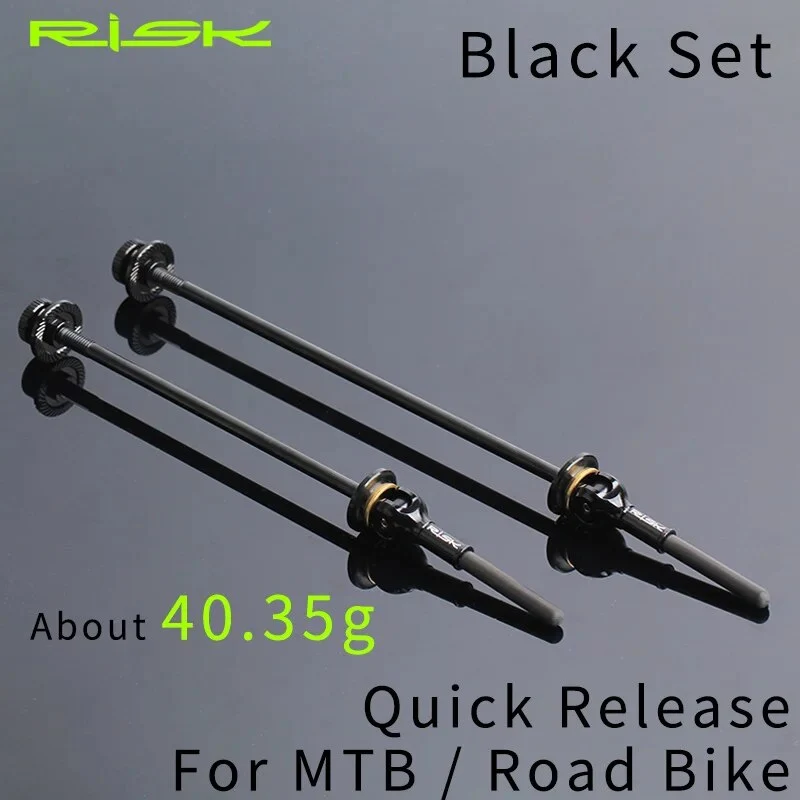 RISK Mountain Bike Quick Release Rod Titanium Alloy Shaft Carbon Fiber ...